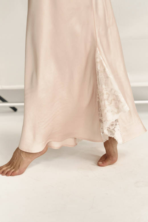 Комбине на бретелях red