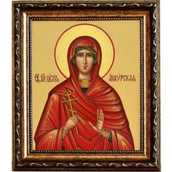 Иулия Анкирская (Коринфская) Святая Мученица. Икона на холсте.