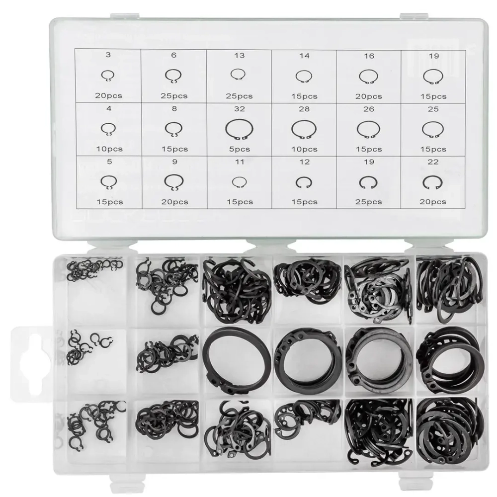Стопорные кольца, комплект 300пр. RockForce##Rock FORCE RF-818