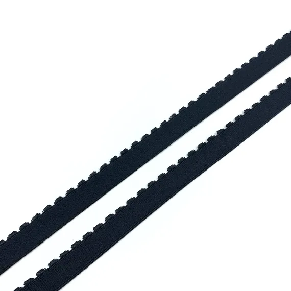 Резинка отделочная черная 12 мм, 641/12