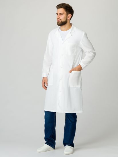 Халат мужской (бязь/белый)