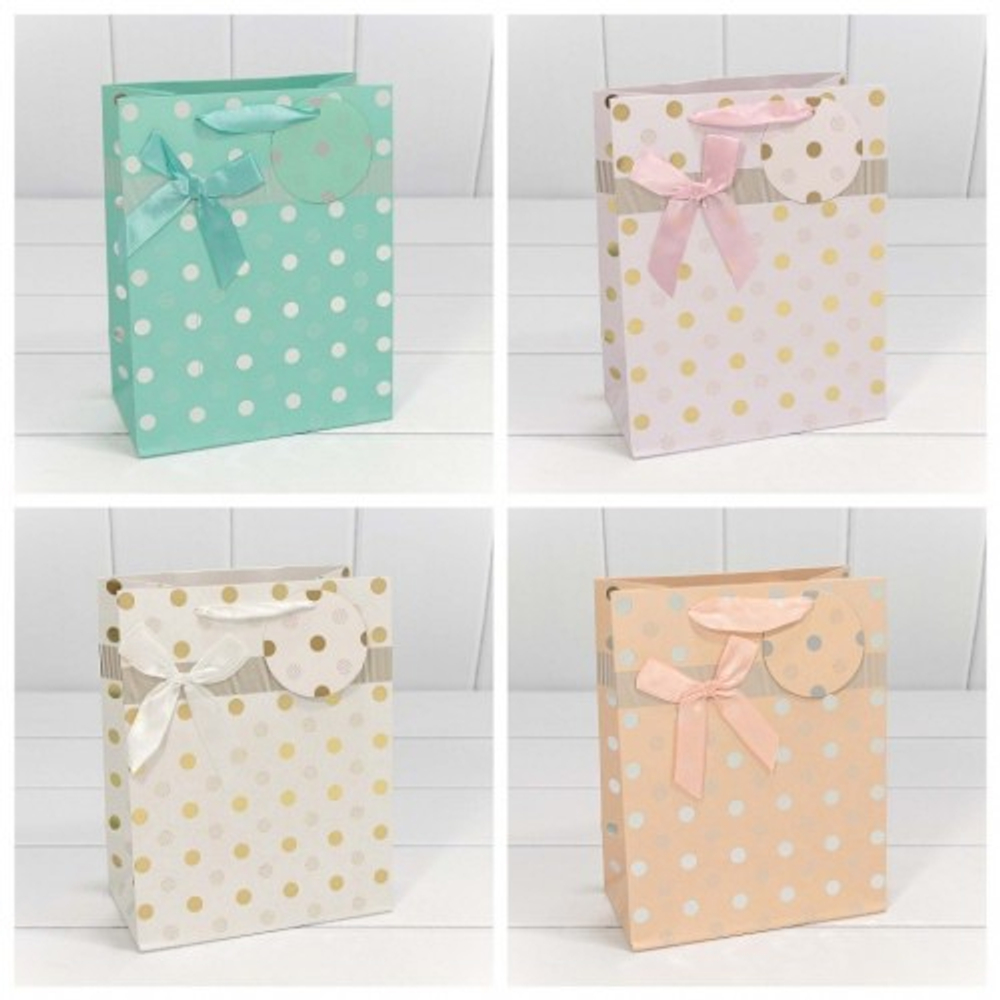 Пакет подарочный 18х23х10см "Леди" с тиснением (Микс)