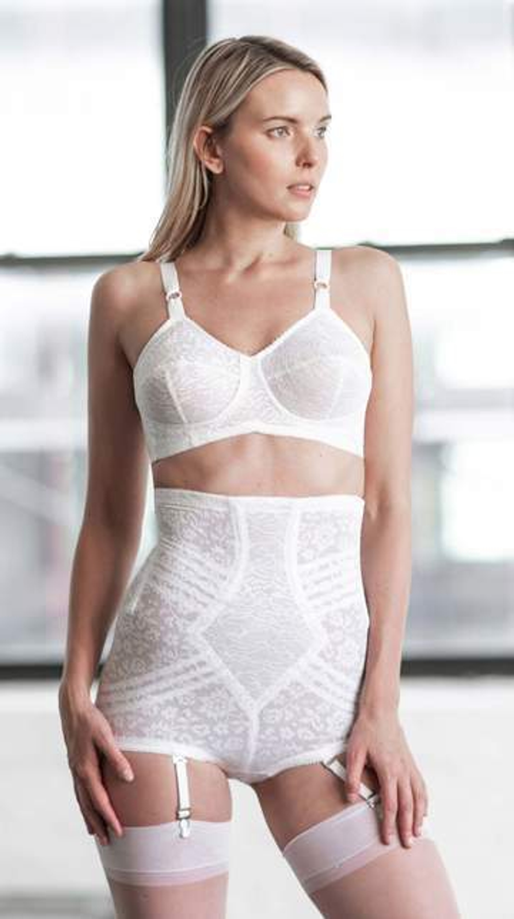 Корсетные трусы с завышенной талией (Размер: 2X) (Цвет: белый)