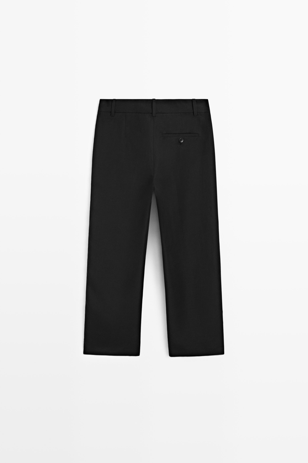 Massimo Dutti Зауженные брюки капри, черный