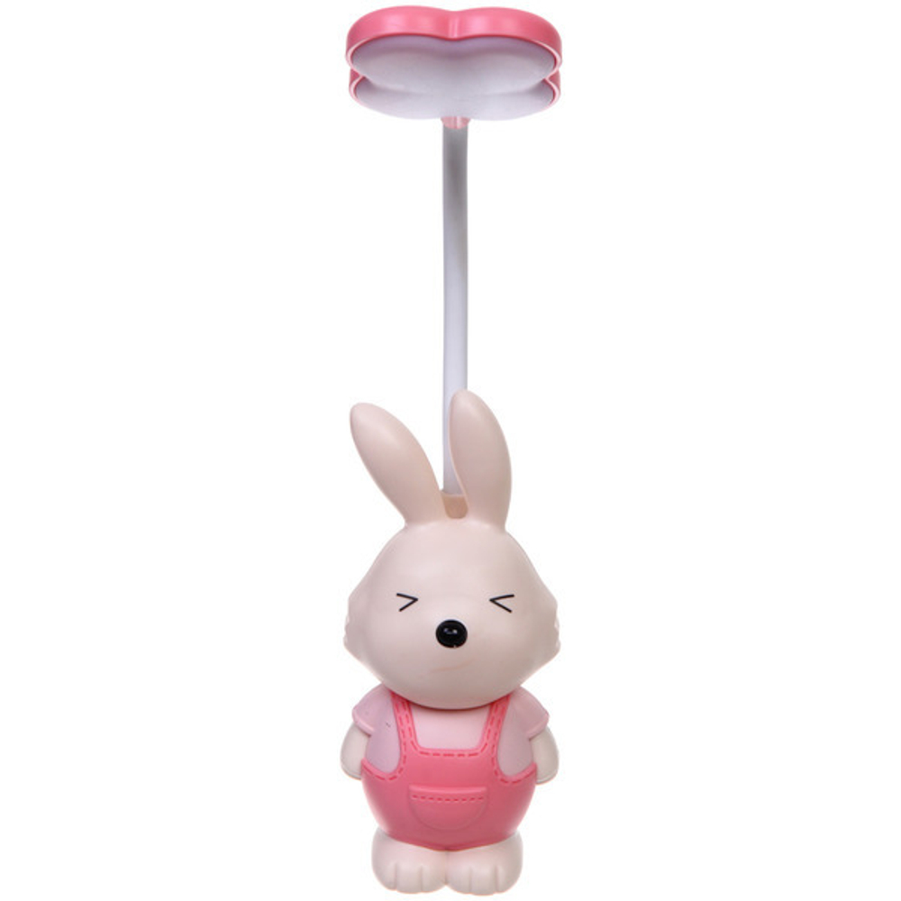 Настольная лампа «Sweet - rabbit» LED 6,2*6,5*29,5 см, USB 1.5w 3.7v, Розовый