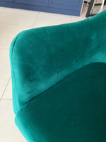 Стул Сиэтл каркас черный основание велюр изумруд