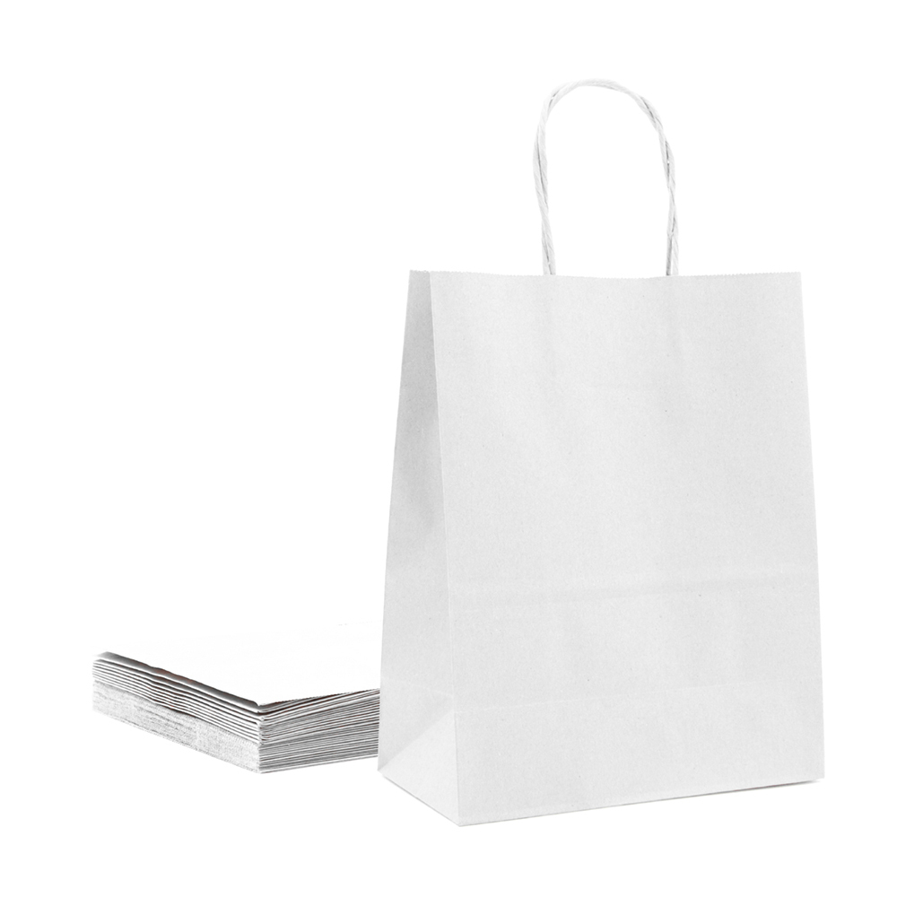 Пакет бумажный БЕЛЫЙ с ручками