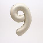 К Шар 40 Цифра 9  «Взбитые сливки» (БГ-60)