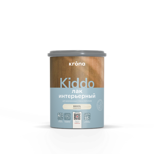 Лак интерьерный KRONA KIDDO ваниль 0,75 л