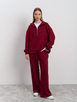 Костюм женский трикотажный "Волна" бордо