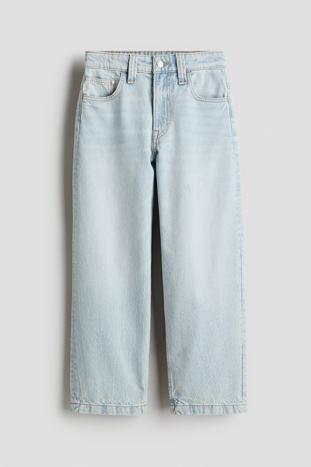 H&M Джинсы Baggy Fit, голубой