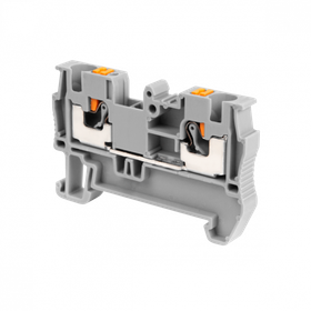 Клемма push-in проходная, 4 мм², серая MTP-4 136793