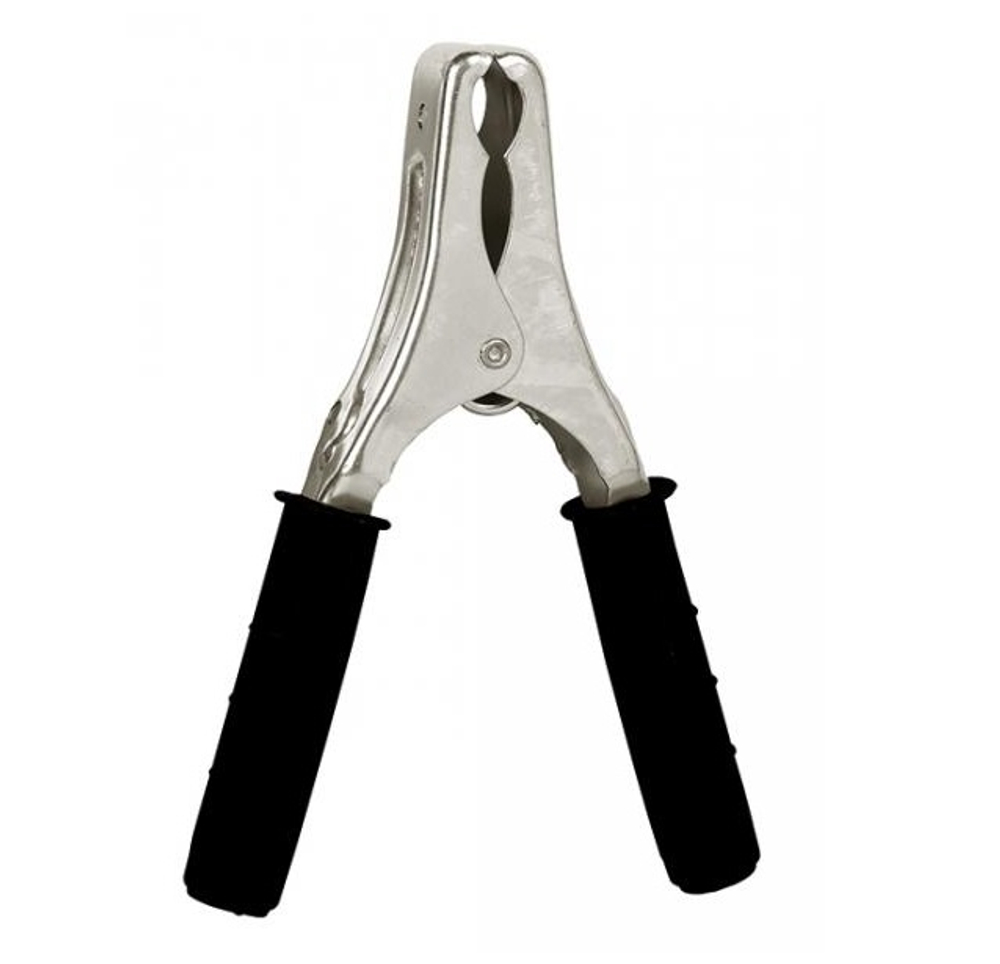 Черный зажим для заземления 150А, длиной 176 мм, ZECA (Италия)