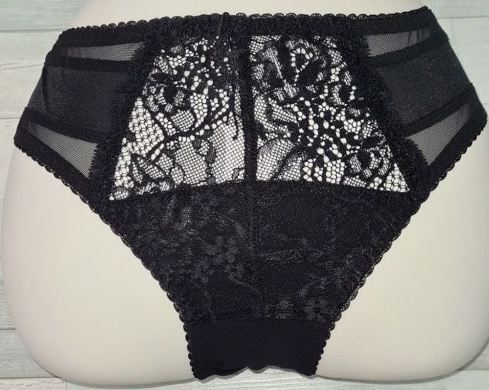 Женские трусики-слипы из эластичного кружева (Размер: 5X) (Цвет: черный)