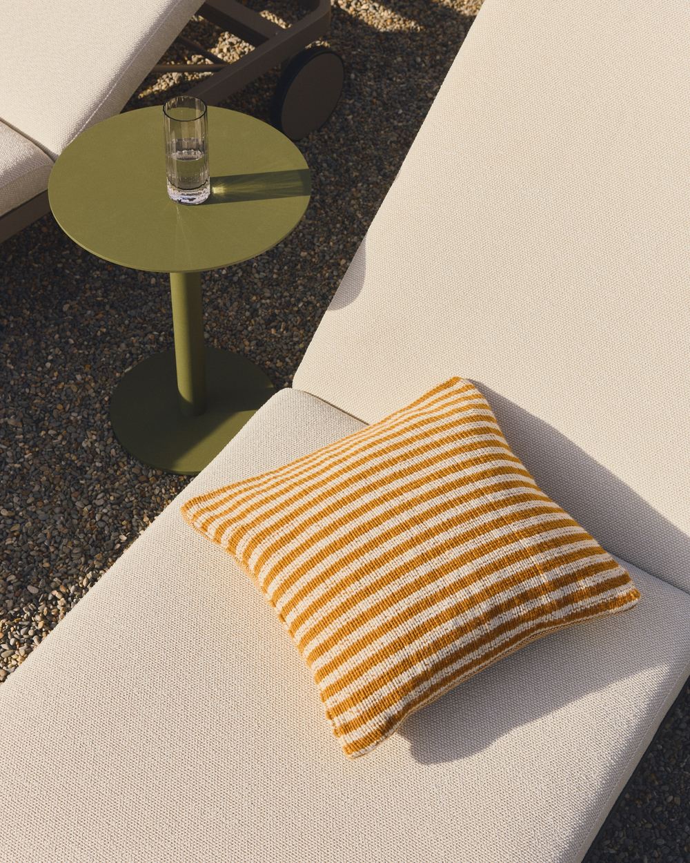 Шезлонг Kionia из алюминия цвета графит