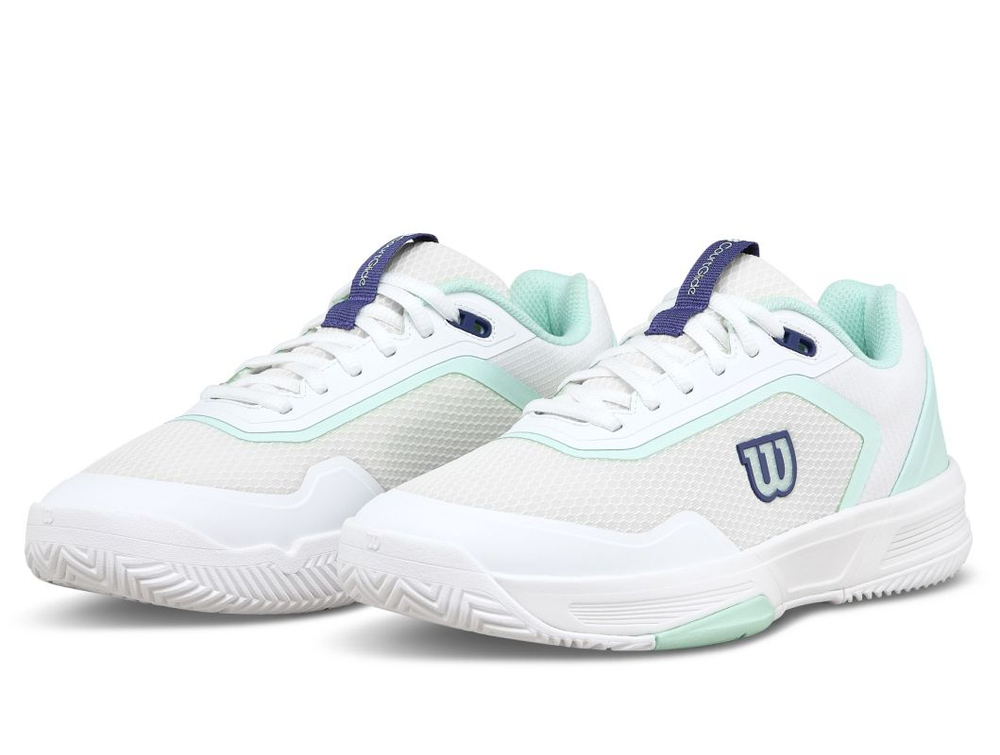 Женские теннисные кроссовки Wilson Court Glide - white/bay/skipper blue