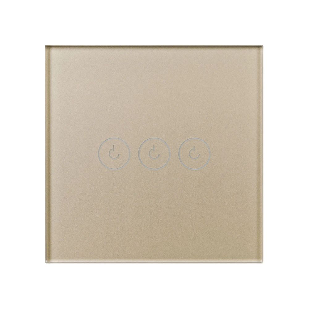 Выключатель сенсорный SWT-OMALI-S03-ZB-GD (250V, 10A, Zigbee) (Arlight, Стекло) 050048