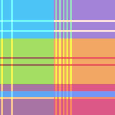 Мадрасская клетка (Madrasi check, Madras check). Яркие разноцветные квадраты и желтые полосы