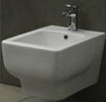 Touch2 Биде подвесное с одним отверстием под смеситель белый 6026/1