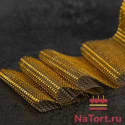 Лента декоративная «Золотые стразы»