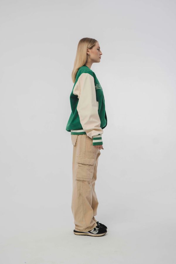 Бомбер Колледж "Saint Exupery" Зеленый - фото 5