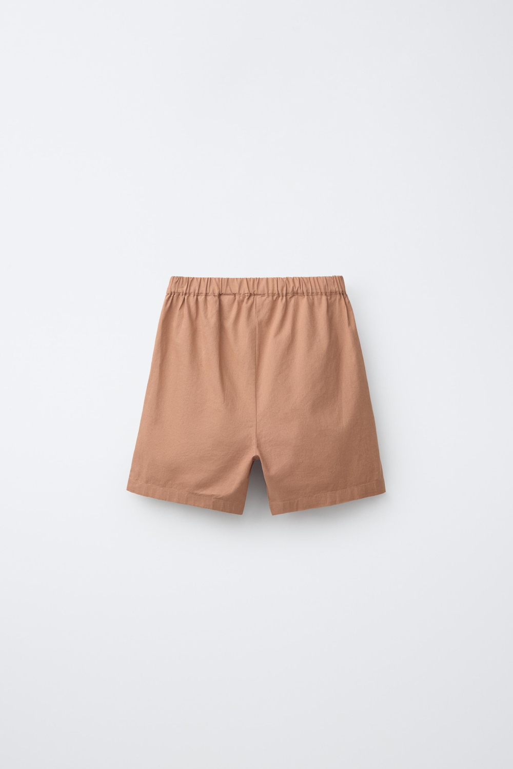 ZARA ПИЖАМА-РУБАШКА С ВЫШИВКОЙ, КОРИЧНЕВЫЙ