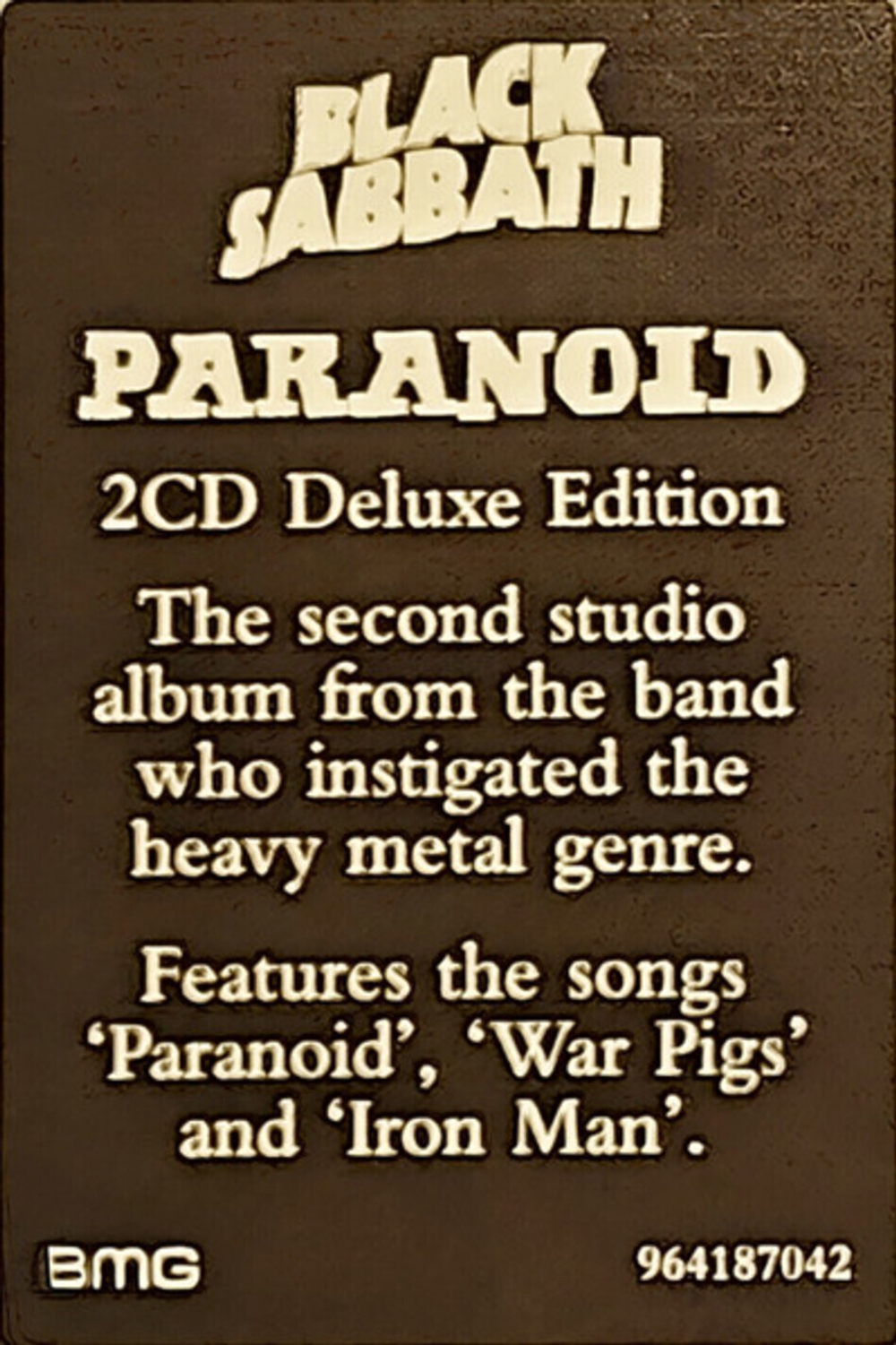 Black Sabbath / Paranoid (Deluxe Edition)(2CD)