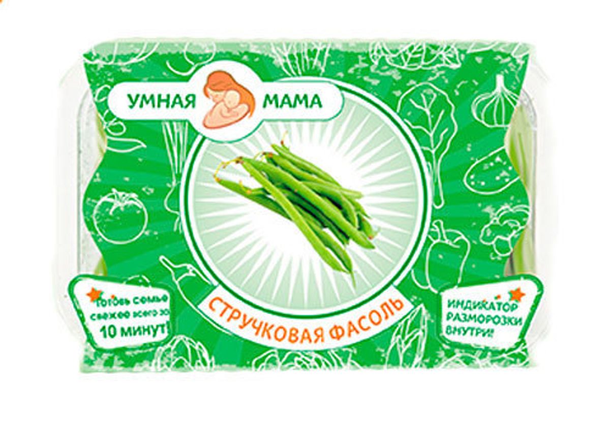 Стручковая фасоль "Умная мама" замороженная, 200г