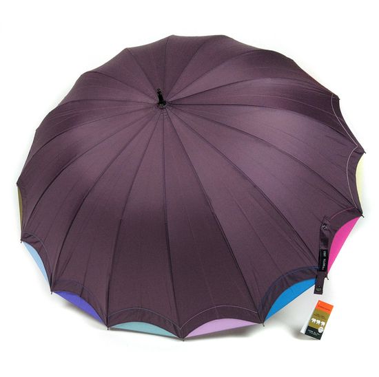 Женский зонт трость 3 Слона, полуавтомат 1100-B-04