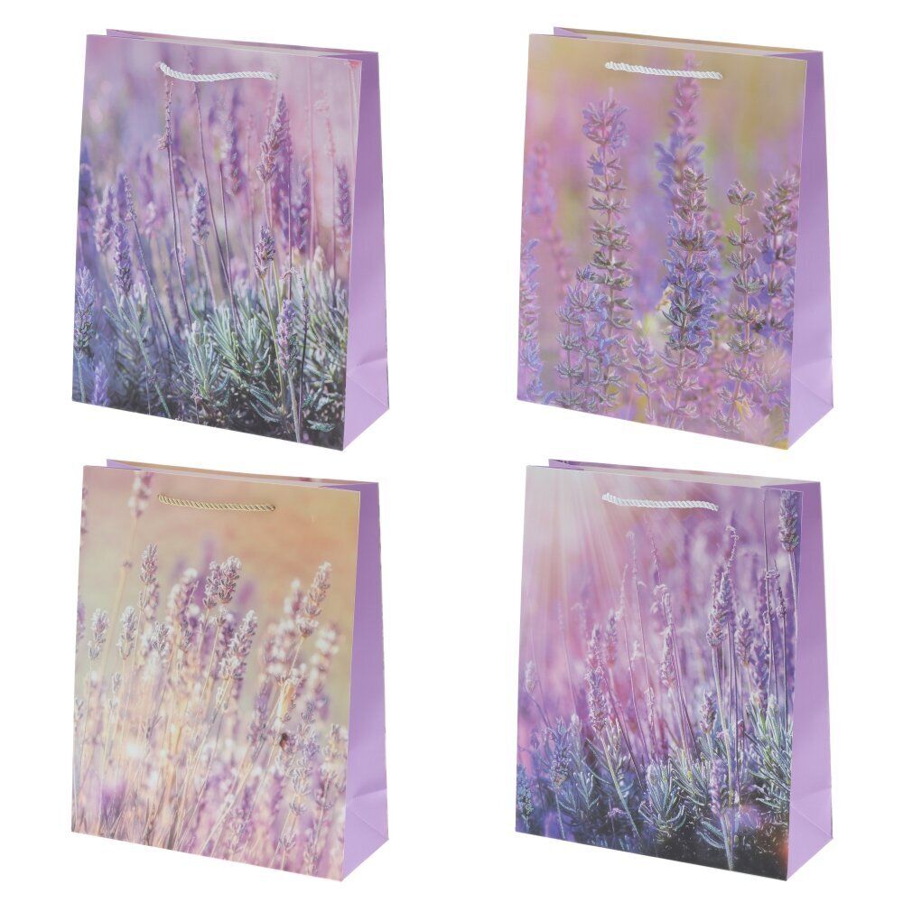 GAEM Пакет подарочный M (бумага 210г/м2, блок микс 12шт), L26 W10 H32 см, 4в.