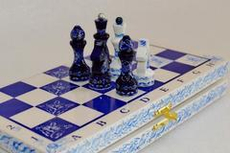 Шахматы обиходные "Гжель"