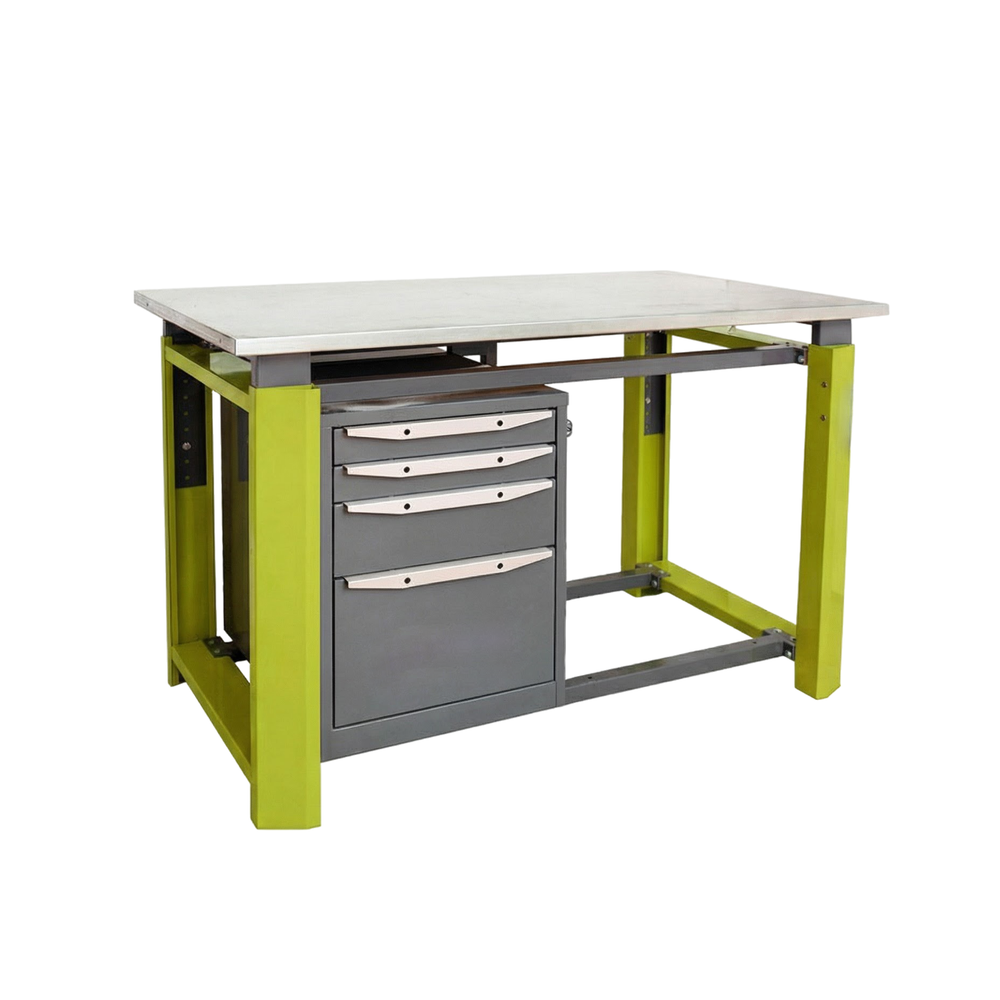 Усиленный верстак с 1 тумбой