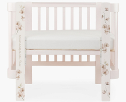 Детская кроватка-трансформер Happy baby Mommy Love в комплекте с расширением 160х70 pink