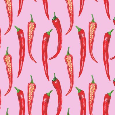 Красный острый перец чили