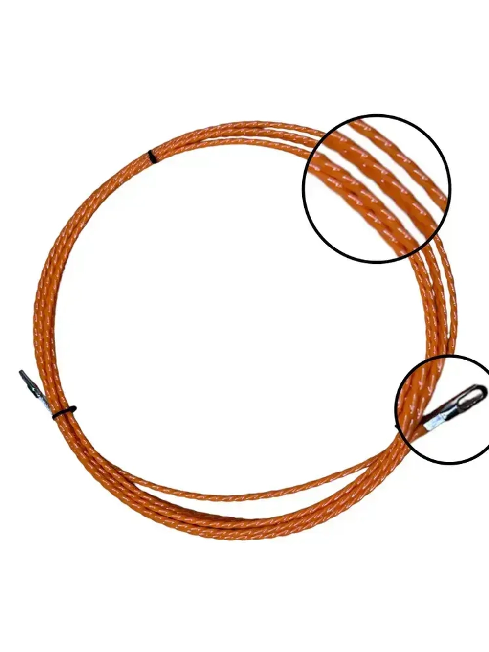 Протяжка кабельная 4,5мм 5 метров оранжевый