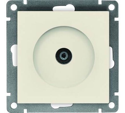 Розетка телевизионная одноместная "UNIVersal" серия "Афина", с/у, тупиковая, 75Ом, ч/д 4-2400Мгц, сл