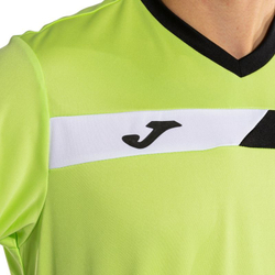 Теннисная футболка Joma Court Short Sleeve T-Shirt - lime/black/white