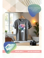 Термонаклейка на одежду, термопринт Голова