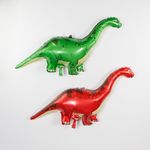 Шар (51''/130 см) Фигура, Динозавр Диплодок, Красный, 1 шт.