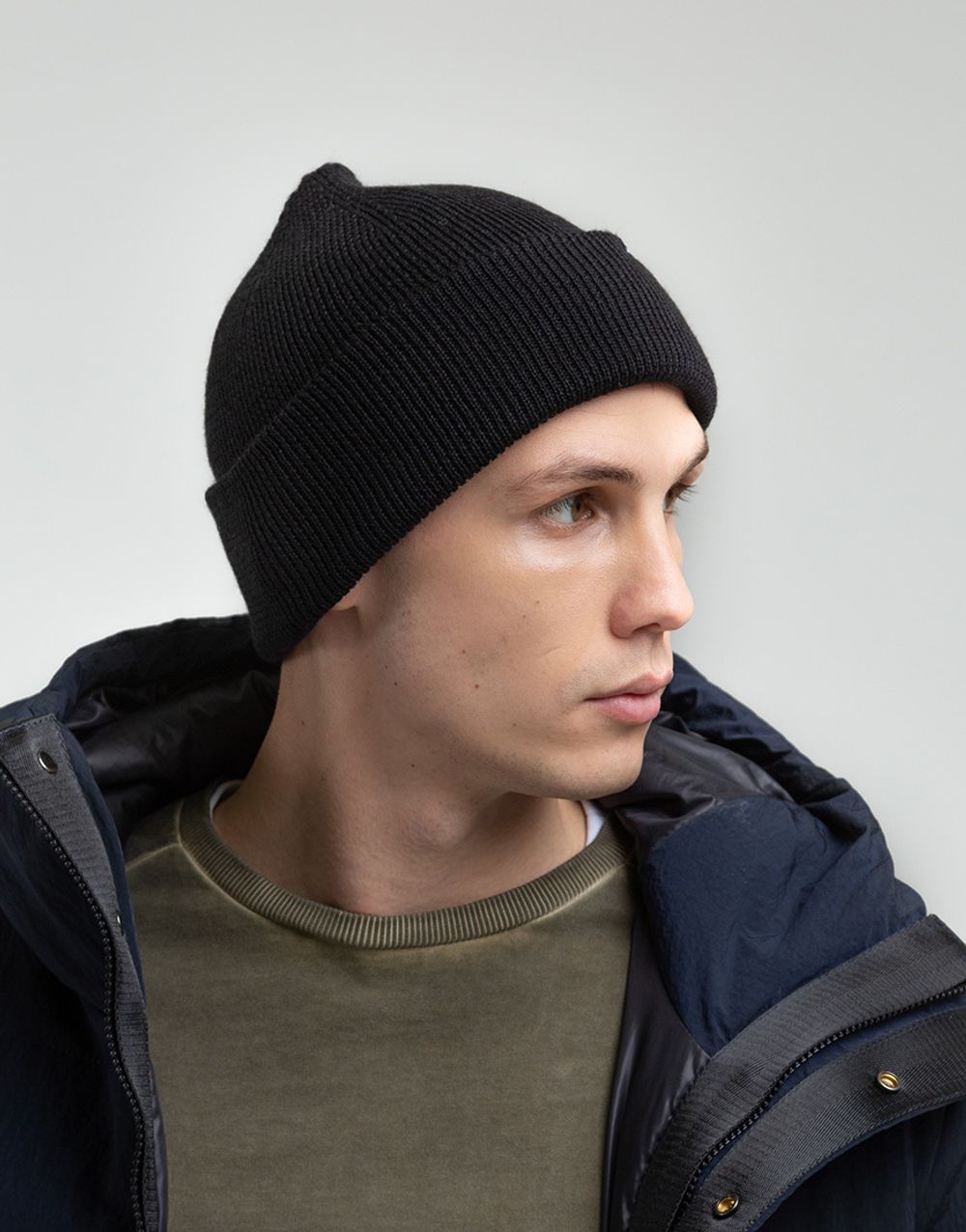 Шапка We Don’t Care Basic Logo BeanieBlack