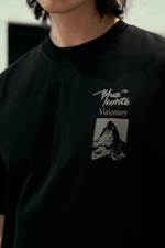 Футболка Nothomme Blue Retro Mountain Print Coolmax Pro T-Shirt "Twilight Black"