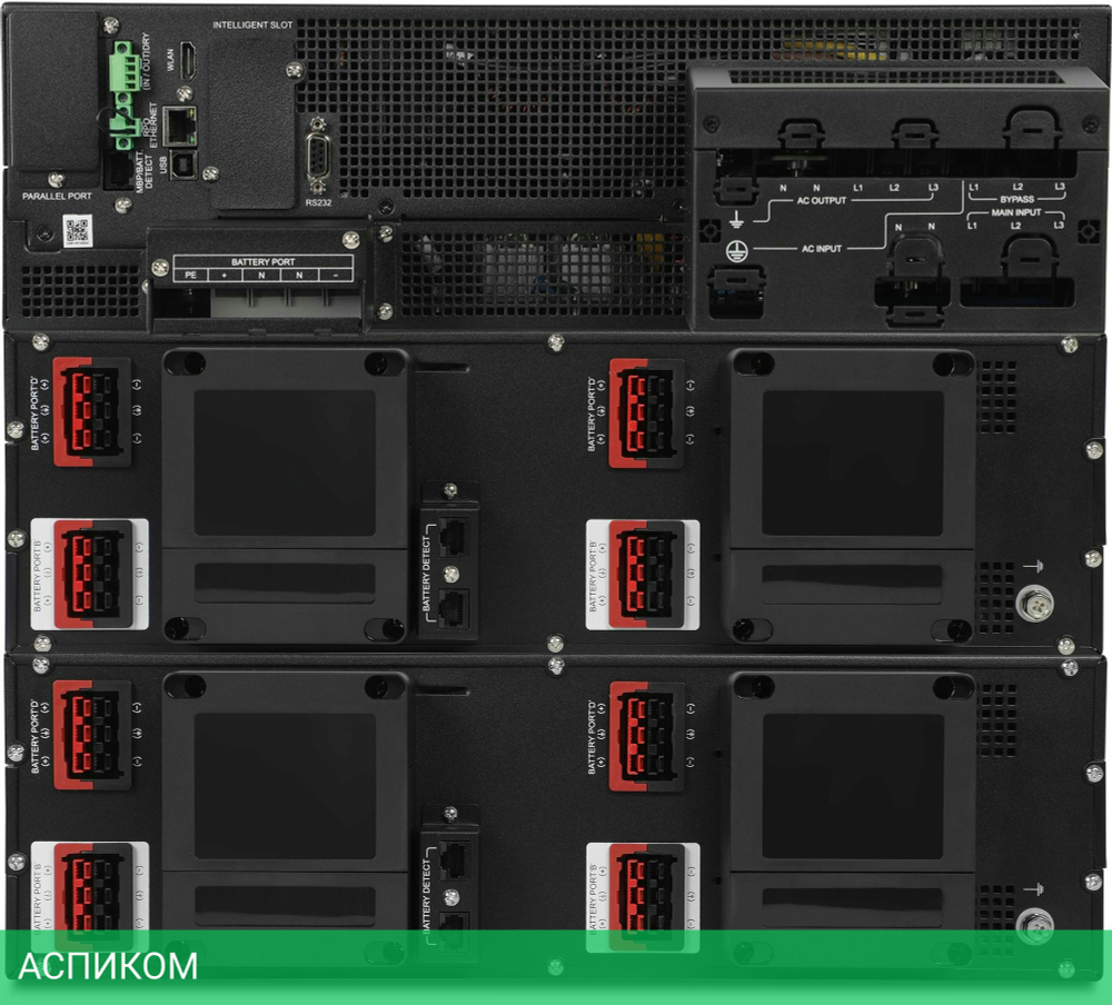 Источник бесперебойного питания Ippon Innova Unity RT 3-3 20K 20000Вт 20000ВА черный (1445985)