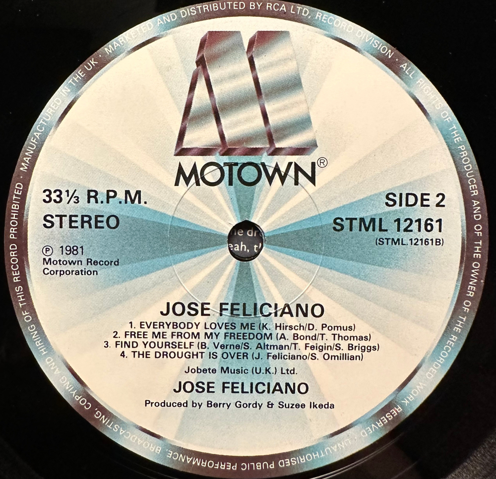 Jose Feliciano (Англия 1981г.)