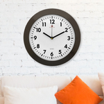 Часы настенные круглые d31см "Классика", корпус темно-коричневый