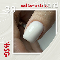 BSG цветная жесткая база colloration hard №30 - плотный молочный оттенок (20 мл)