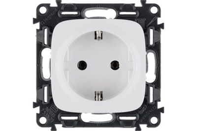Розетка Legrand Valena Allure с лицевой панелью белая (автоматические клеммы) 753721