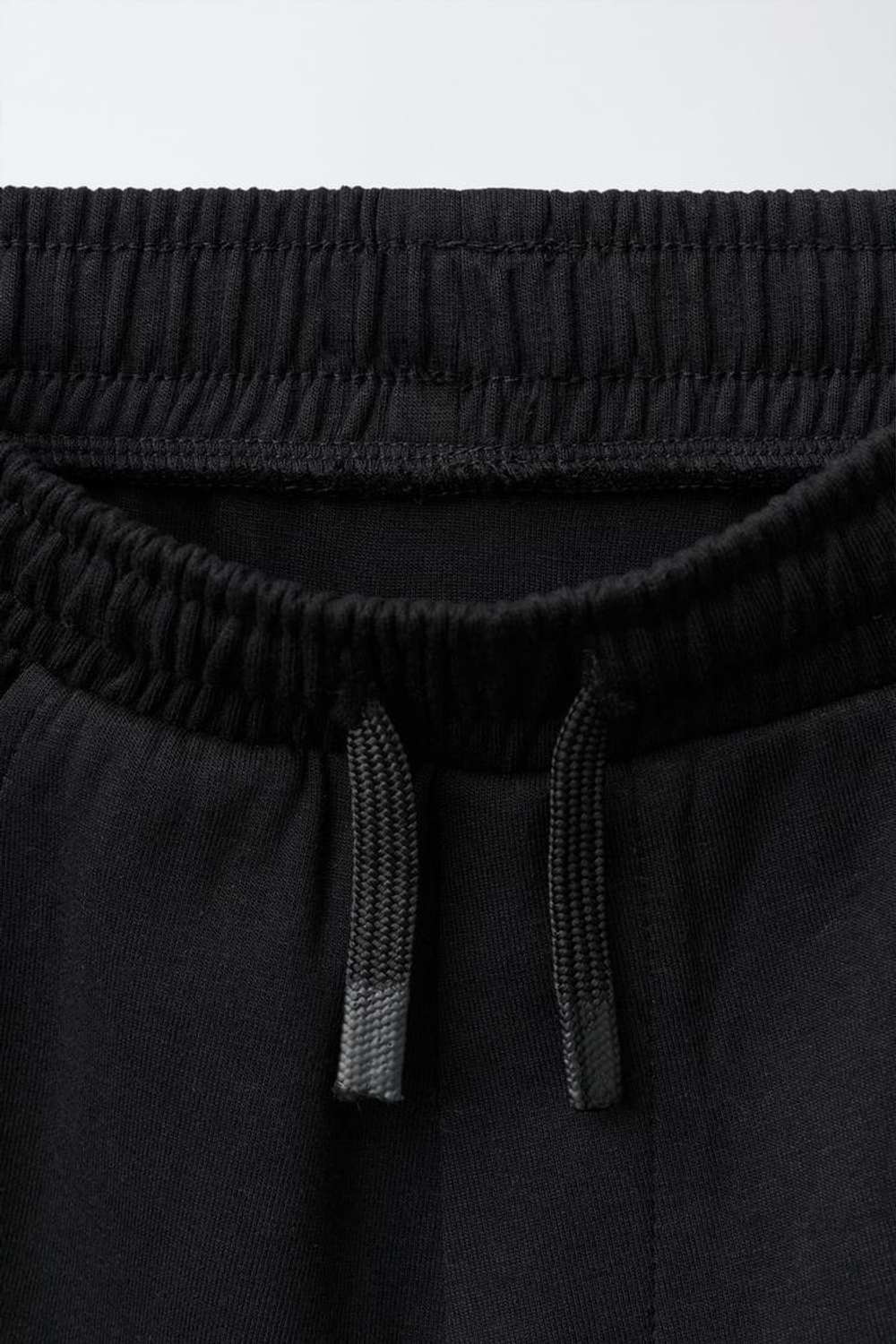 ZARA СПОРТИВНЫЕ БРЮКИ ИЗ ТКАНИ ИНТЕРЛОК, ЧЕРНЫЙ