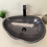 Раковина из речного камня RS-66036 60х43х16 из натурального камня