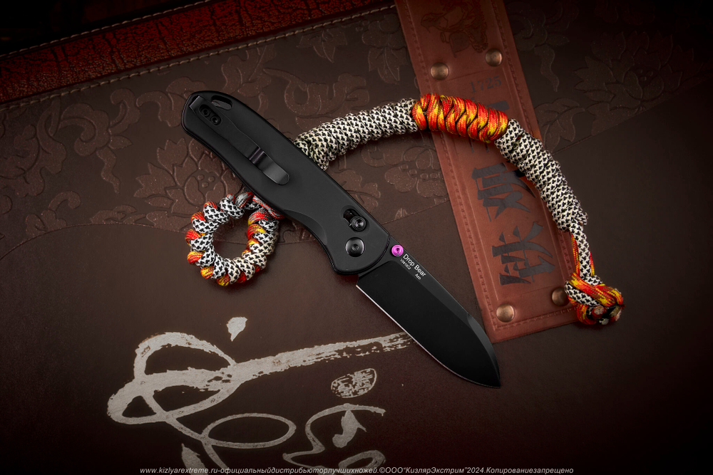 Складной нож Kizer Drop Bear сталь 154CM Черное Покрытие рукоять Алюминий