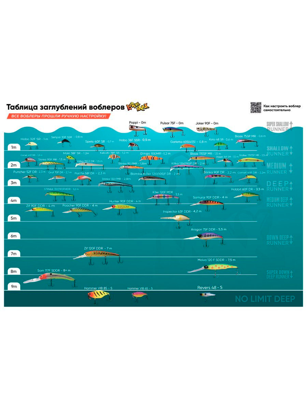 Воблер для троллинга STINKA 110FMR-093 12 г, от 1-1,5м